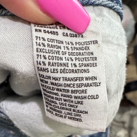 American Eagle Outfitters Dark Blue cut Ankle Jeans - Picture 9 of 9